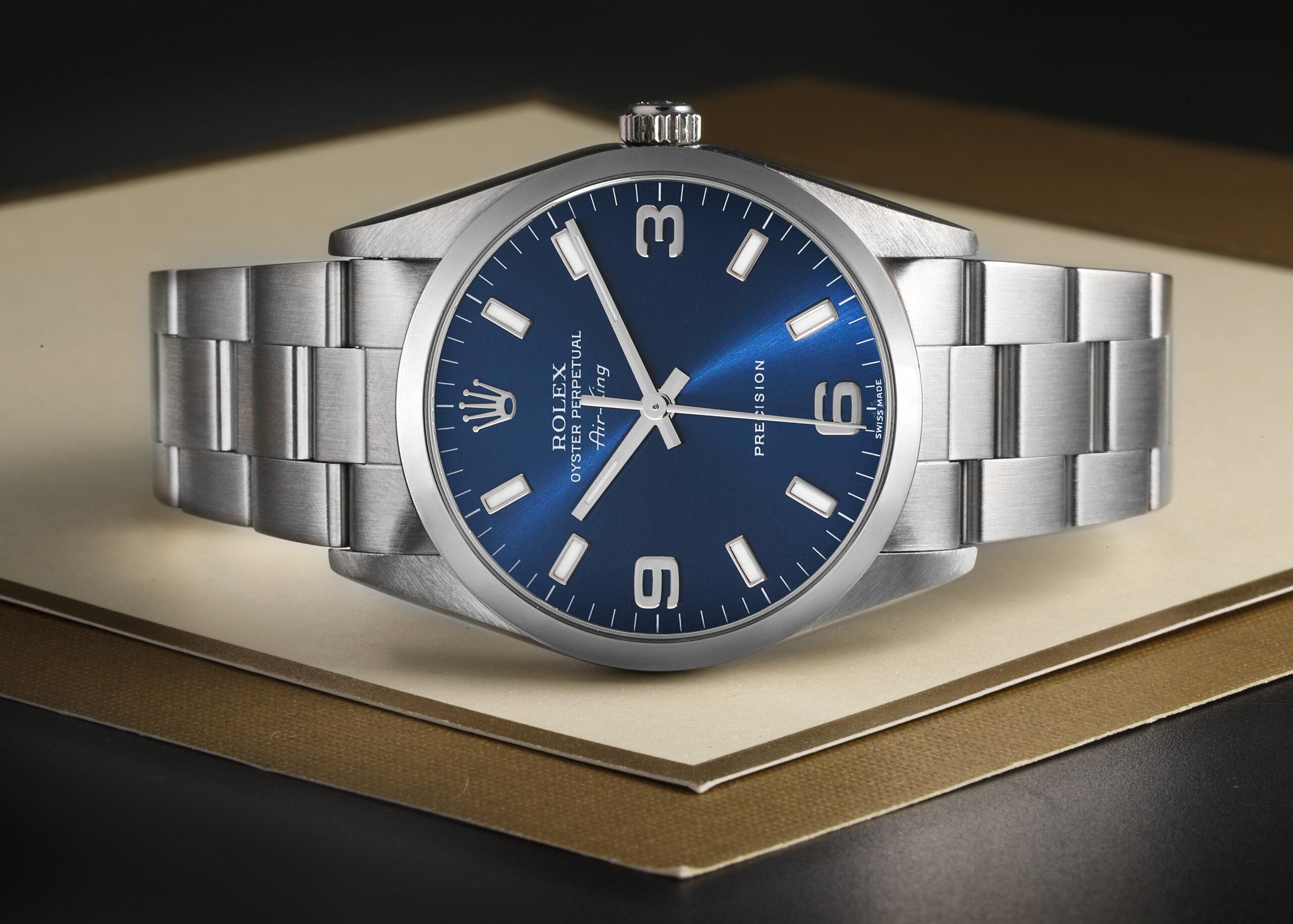 Rolex Air-King 14000 Blue Dial (34mm) – Price, Review & Availability Rolex Air-King 14000 blue dial