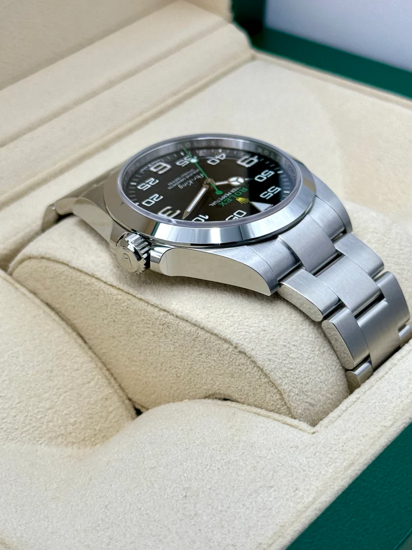 Rolex Air-King 126900 close-up dial stainless steel