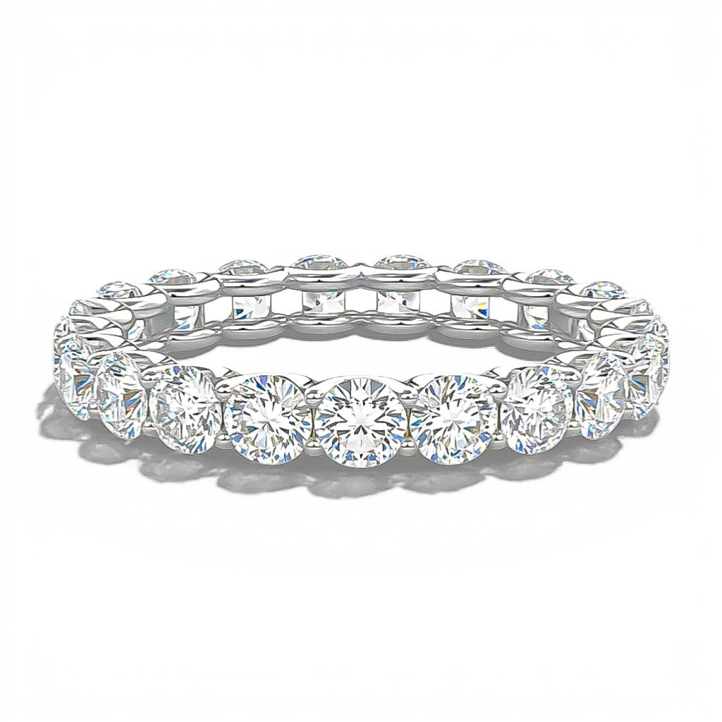 white gold diamond band ring