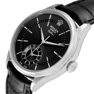 Rolex Cellini Dual Time 50529 | White Gold Dress Watch