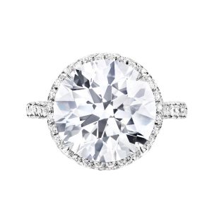 Avi & Co. Round Engagement Ring – Platinum Round Cut Diamond Engagement Ring